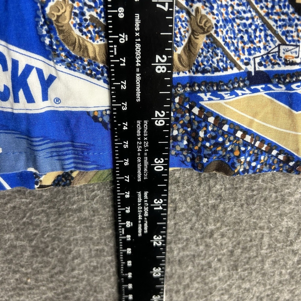 Reyn Spooner Sports Shirt Mens L Blue University of Kentucky Wildcats Rayon - Picture 11 of 14